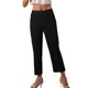 thumbnail image 1 of Pantalones Afelpados Gibobby Pantalón Tipo Suéter de Pierna Ancha para Mujer Negro M, 1 of 4