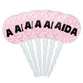 thumbnail image 1 of Aida Cupcake Picks Toppers - Set of 6 - Pink Speckles, 1 of 1