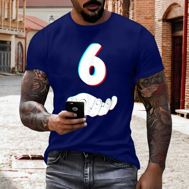 Tops para hombre, blusas y camisas de manga corta con cuello redondo para hombre, jersey informal con cuello redondo estampado para hombre, pantalones cortos deportivos para fitness, blusa de poliéste
