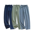 thumbnail image 1 of Pantalones de pijama para hombre Pantalones de pijama de algodón Pantalones de pijama ligeros Pantalones de punto con bolsillo, 1 of 8