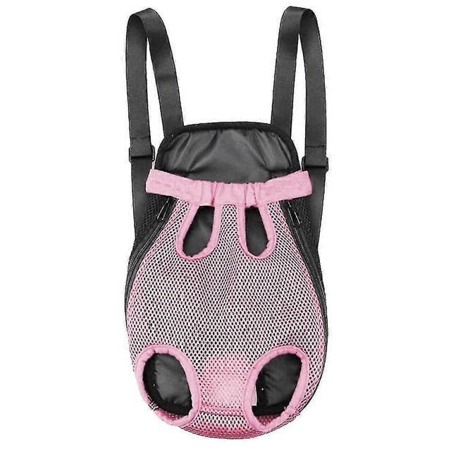 CHAO Mochila transportadora para mascotas, ajustable, con parte delantera, para gatos, perros, patas, cola hacia afuera, bolsa de viaje XL, color rosa