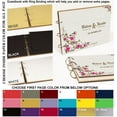 thumbnail image 6 of Darling Souvenir Personalized Engraved Laser Cut Wedding Guest Book Wooden Cover Sign-in Book Registry Guestbook Scrapbook-FK, 6 of 7