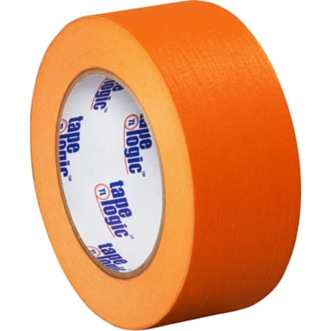 Tape Logic 2" x 60 Yards Masking Tape Orange 12 Rolls (T93700312PKD)