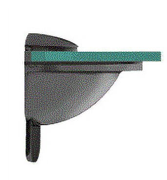 CRL DL661BL Black Heavy-Duty Adjustable Shelf Bracket