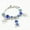 Blue, variant on Bear Star Beaded Electroplated Multi-Color Charm Beads Silverstone Bracelet Adjustable 17+5cm For Women