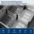 thumbnail image 4 of Nipus 24 Inch Double Drawer Beverage Refrigerator,180 Cans,Wine Beer Cooler Under Counter,2 Grid Organizer,for Indoor or Outdoor,Black, 4 of 11