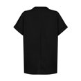 thumbnail image 5 of Tshirts Women Trendy Women's Summer Tops V Neck Short Sleeve Shirts Loose Flowing Tunics, 5 of 9