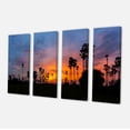 thumbnail image 2 of Sugar Palm Tree Silhouette - Landscape Canvas Art Print, 2 of 3