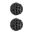 thumbnail image 2 of Minnieouse de cuentas, espaciador de cuentas decorativas, decoración DIY, fabricación de joyas, cristal, accesorio hecho a mano, negro Negro 8mm 2piezas, 2 of 6