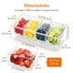 thumbnail image 3 of Condimento para condimentos Lifewit helado con 4 recipientes de 600 ml, 3 of 8