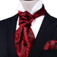 thumbnail image 2 of Set de corbatas Barry.Wang de seda de cachemir rojo, 126 cm, de Ascot, 2 of 6
