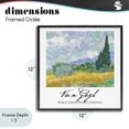 thumbnail image 4 of Stupell Industries Transitional Van Gogh Wheat Field with Cypresses Black Framed Giclee Art, 12 x 12, by Vintage Hustle, 4 of 8