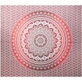 thumbnail image 1 of Tapiz de mandala psicodélico indio Ombre rojo, tapiz de decoración boho hippie de la India, colgante de pared de algodón grande multicolor 210 x 150 cms Ormromra LKX-0173-1, 1 of 6