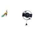 thumbnail image 1 of Estatua del pavo real,Estatua de pavo real,adorno de escritorio creativo y divertido,Reloj de pared,Reloj de pared con diseño de pájaro,reloj colgante de acrílico negro,Reloj de pared, 1 of 8