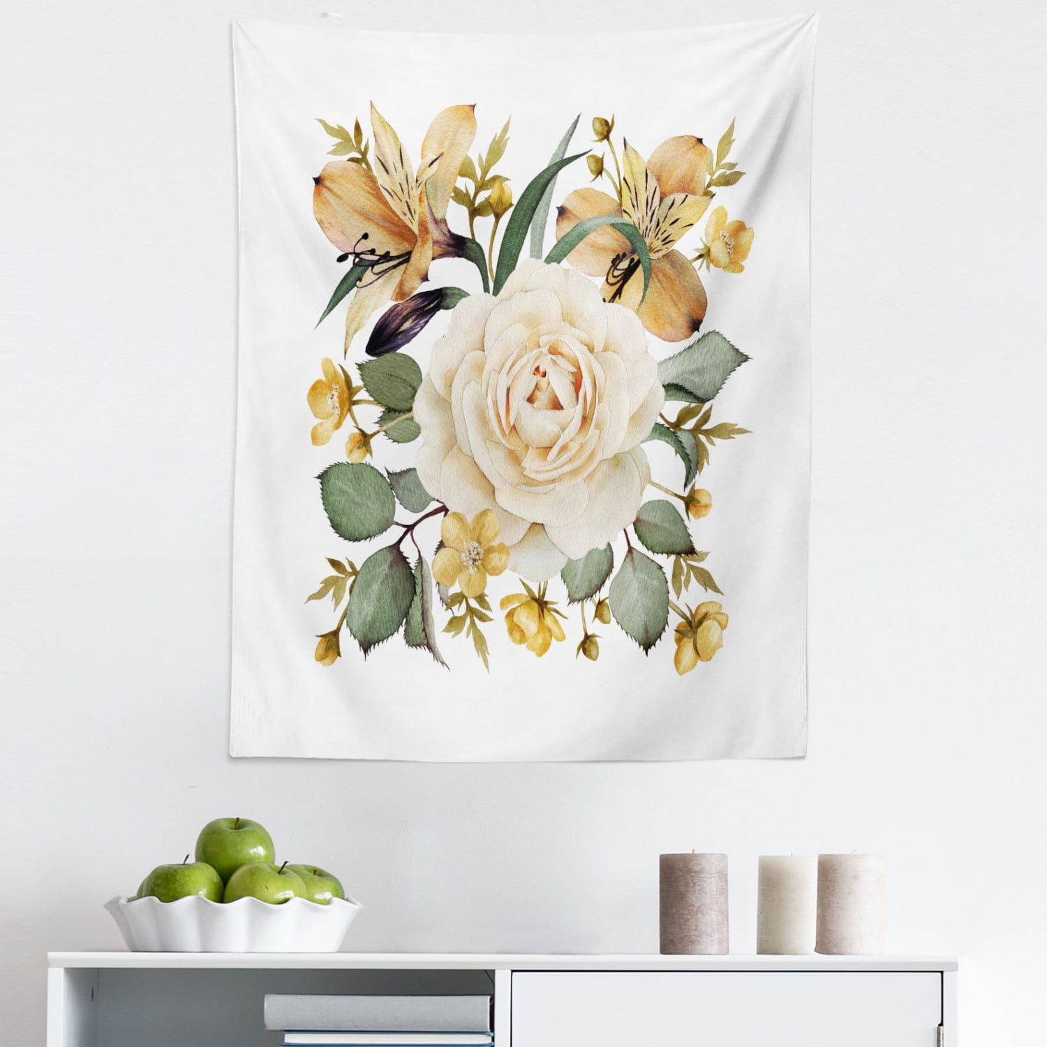 Rose Tapestry, Romantic Floral Arrangement Bridal Bouquet Corsage