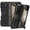 Black, variant on Dteck Heavy Duty Case for Samsung Z Fold 7 2025, Shockproof Armor Pen Holder Metal Stand Hinge Protection Screen Protector Rugged Cover, Black