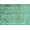 thumbnail image 1 of Ahgly Company Indoor Rectangle Abstract Light Blue Modern Area Rugs, 3' x 5', 1 of 4