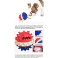 thumbnail image 3 of Dog Toys, Dog Chew Toys Teeth Cleaning Interactive Dog Floating Balls With Rope Pet Squeaky Toys For Dogs (red), 3 of 4