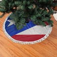 thumbnail image 3 of Falda para árbol de Navidad GHYGTY bandera de Puerto Rico 122 cm con borla, 3 of 4