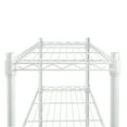 Hyper Tough 4Tier Wire Shelf Unit, White, Garage Storage, Storage Rack