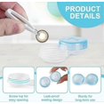 thumbnail image 3 of 50 Pack Contact Lens Cases, Transparent Contact Cases Bulk in 5 colors, Cute, 3 of 5