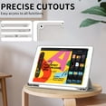 thumbnail image 6 of Aoub Case for iPad 6th Generation 2018 / 5th Generation 2017 with Pencil Holder, Slim Lightweight Soft TPU Back Smart Cover, Auto Sleep/Wake, Tri-fold Case for iPad 9.7 inch, Grey, 6 of 8