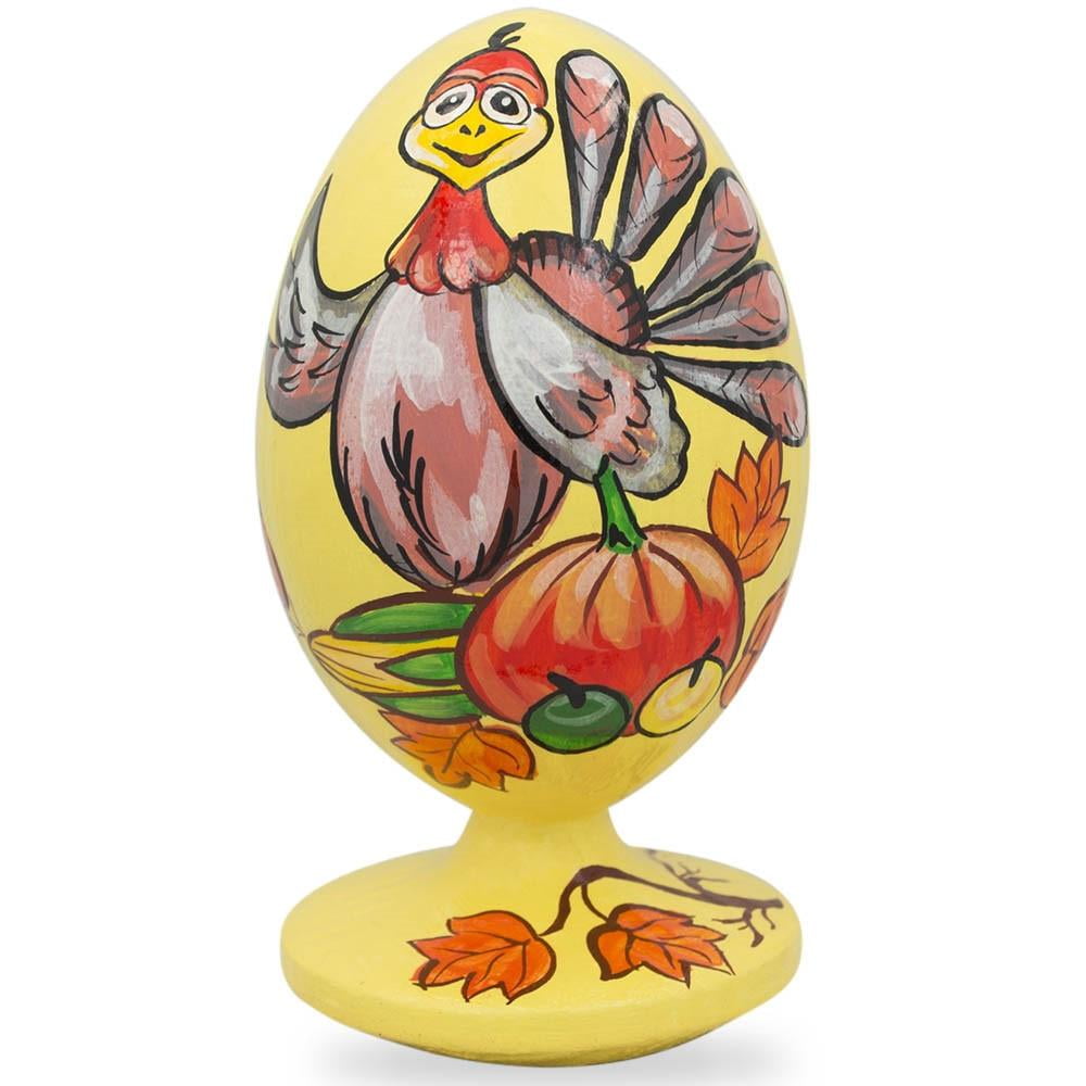 BestPysanky Thanksgiving Turkey in Autumn Wooden Figurine