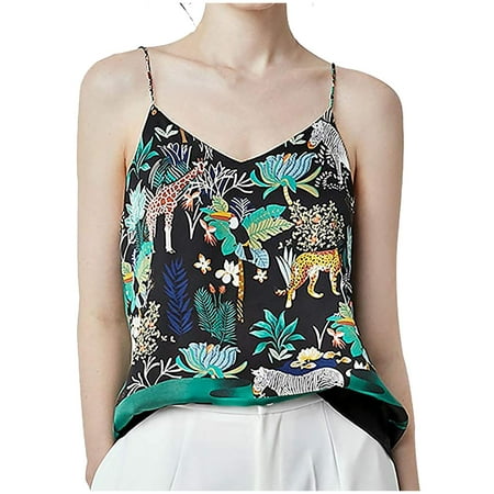 

KI-8jcuD Women Tank TopCamisole Silky PartyLoose Fashion Blouse Underwear Women 3Xl Top Pajama Shirt Women 3X Women s Shirt Blouses Women Backless Top Women Halter Top Women Active Loose Tops for
