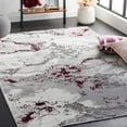 thumbnail image 2 of SAFAVIEH Craft Elouise Abstract Area Rug, 5'3" x 7'6", Grey/Wine, 2 of 8
