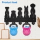thumbnail image 4 of Perchero de pared para perros de 11,879 pulgadas, 5 estilos, llavero decorativo de madera, color negro, organizador con 5 ganchos de aleación., 4 of 9