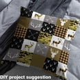 thumbnail image 2 of Castle Fairy Teenager Safari Deer Fabric by the Yard 1 Yard,Geometric Grid Home Decor Fabric by the Yard,Abstract Camo Room Decor Fabric by the Yard,Luxury Bedroom Decor, 2 of 6