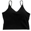 thumbnail image 1 of Camisola de algodón para mujer, top corto tipo tubo con almohadilla para el pecho, 1 unidad, 1 of 5