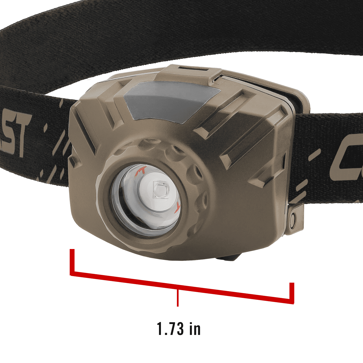 COAST FL60R Rechargeable Dual Power 450 Lumen Wide Angle Flood Beam Focusing LED Headlamp, 3.3 oz