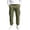 Army Green, variant on GEWSEY Mens Fleece Cargo Sweatpants Heavyweight Elastic Waist Pants with Pockets Baggy Drawstring Jogger Pants (Navy, L)