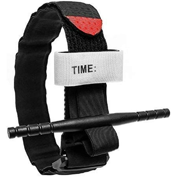 Medical Tourniquet Combat Outdoors Spinning Emergency Tourniquet One-Handed Tourniquet Medical First Aid Equipment, 1PC, Black