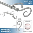 thumbnail image 3 of Urbanest Adjustable Single Curtain Rod Set Domanda Finials – 5/8 -Inch Diameter, With Pewter Rod, 28–48 Inches, 3 of 6