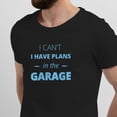 thumbnail image 2 of Greenyef Graphics I Cant I Have Plans In The Garage Men's T-Shirt (Black & Sky Blue, X-Large), 2 of 6