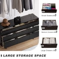 thumbnail image 6 of MEISSALIVVE 9 Drawer Dressers for Bedroom, Wide Chest of Drawers, Deep Drawer Dresser, Modern Storage Organizer Dresser, Black Long Dressers for Closet Living Room (59" W x 16" D x 34" H), 6 of 7