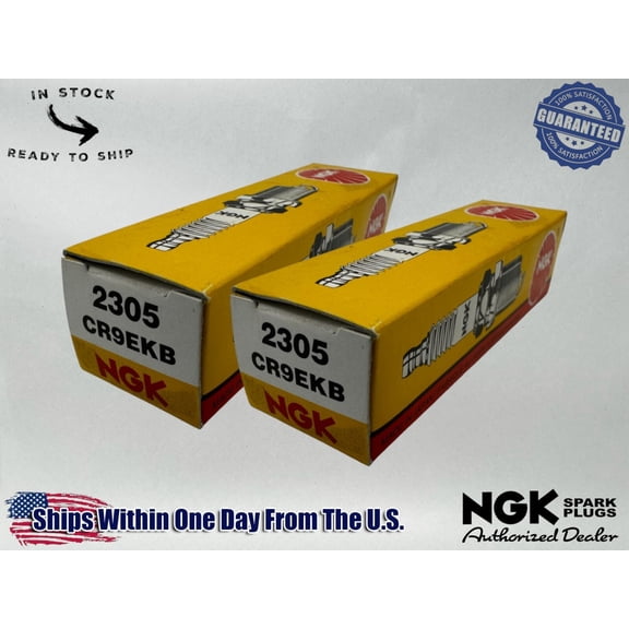 NGK Genuine OEM Authentic Spark Plugs CR9EKB - 2 PACK