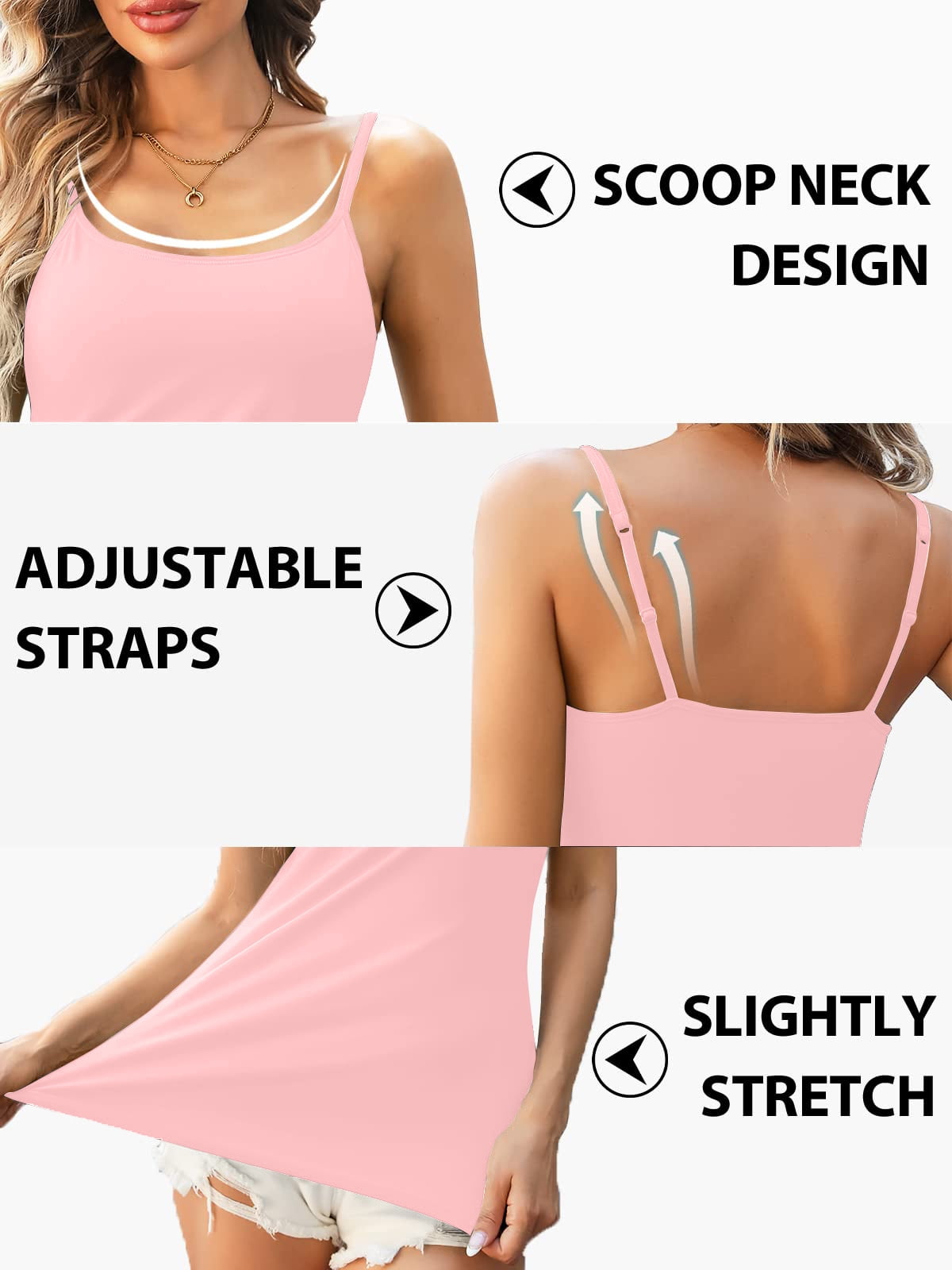 Padded Bra Tank Top Women Modal Spaghetti Strap Camisole With Built In Bra  Solid Cami Top Female Tops Vest Home Clothing #3 From Paluo, $55.22