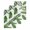Gray, variant on Green Leaves Kitchen Dish Towels for Drying Dishes Set of 4, Tropical Summer Botanical Watercolor Elegant Rustic Waffle Weave Microfiber Hand Tea Bathroom Towels Quick Dry & Absorbent Towel 12x12