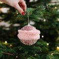 thumbnail image 4 of Pink Foam Christmas Ornaments Set, Holiday Tree Decorations, Festive Party Ball Decor for Home, Garland, Gift Toppers, 4 of 6