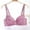 Purple, variant on Sakmal Women Plus Size Bras Red Lace Full-Coverage Adjustable Straps Wireless Bra Bra for Ladies