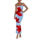 thumbnail image 1 of Vestido largo PRETTYGARDEN con estampado floral y tirantes finos para mujer, 1 of 9