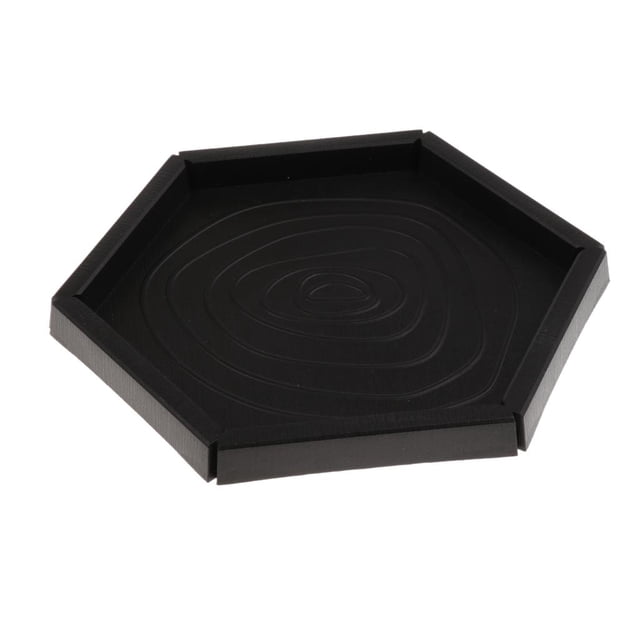 Plástico Comida Agua Tazón Terrario Bandeja de Platos Acuario Ornamento 2 Formas - Hexágono Colco Reptile Feeding Bowl