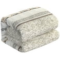 thumbnail image 3 of Nanshing Jamie 7 Piece Geometric Comforter Set, Taupe, King, 3 of 7