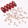 thumbnail image 1 of 26 letras de aleación de joyería de oro rosa para decoración de uñas, joyería de diamantes para decoración de uñas, taladro para uñas, 1 of 3