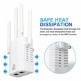 thumbnail image 7 of Smart Tech Clearance! Qiaocaity WiFi Extender WiFi Booster 1200Mbps WiFi Amplifier WiFi Range Extender Dual Band Wifi Router Repeater For Home 2.4GHz & 5GHz, 7 of 7