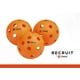 Recruit by ONIX Pickleball Pure Indoor Balls (Orange, 3-Pack) - Walmart.com