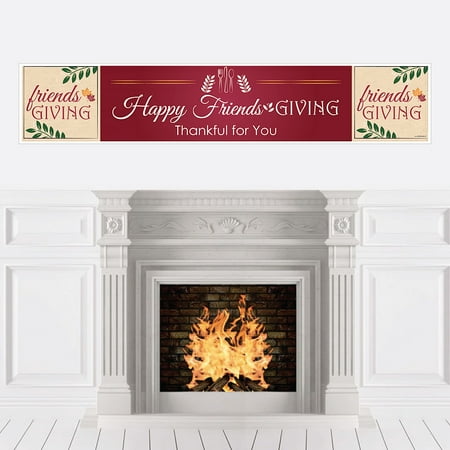 Friends Banner - Friends Thanksgiving Feast - Friendsgiving Party Decorations Party Banner